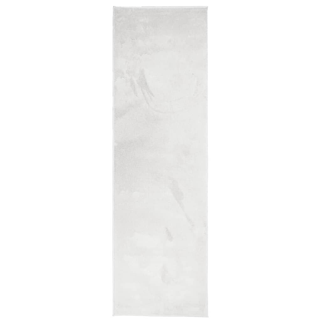 vidaXL Dywan OVIEDO z krótkim włosiem, szary, 80x250 cm