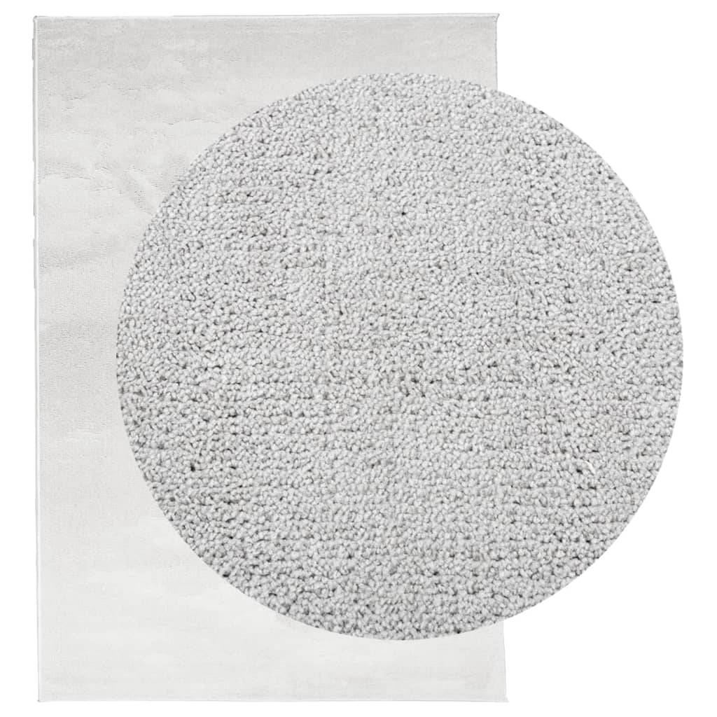 vidaXL Dywan OVIEDO z krótkim włosiem, szary, 140x200 cm