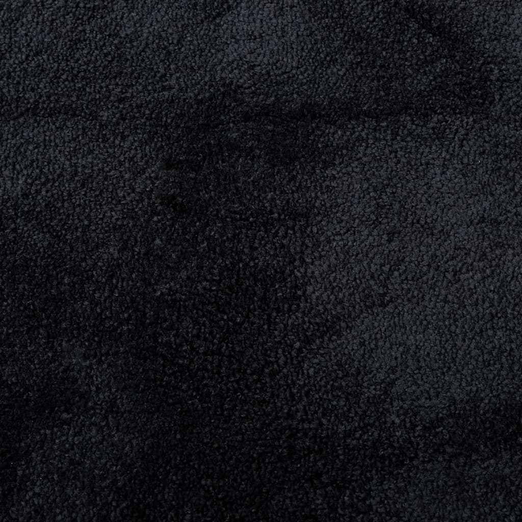 vidaXL Dywan OVIEDO z krótkim włosiem, czarny, 140x200 cm
