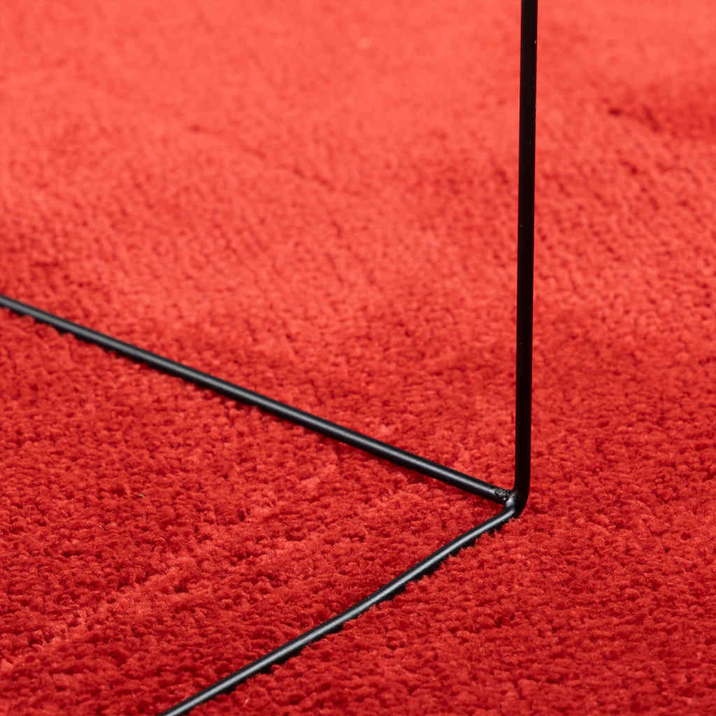 vidaXL Dywan OVIEDO z krótkim włosiem, czerwony, 160x230 cm