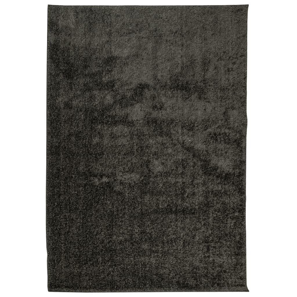 vidaXL Dywan ISTAN z długim runem, połyskujący, antracytowy 120x170 cm