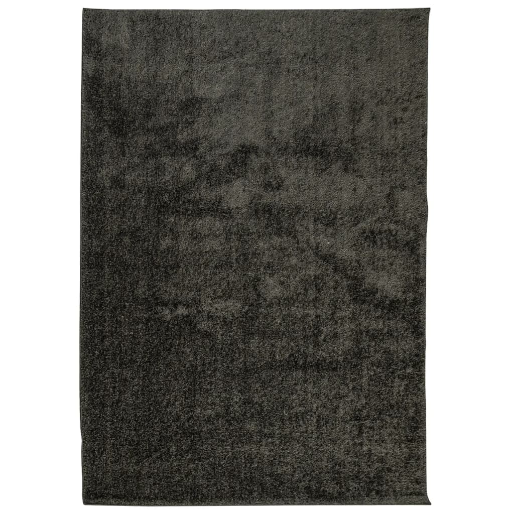 vidaXL Dywan ISTAN z długim runem, połyskujący, antracytowy 140x200 cm