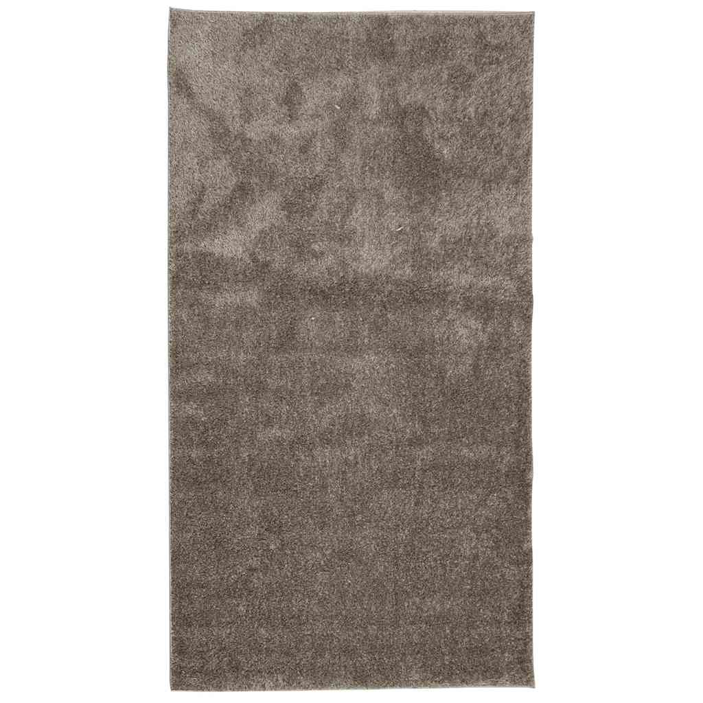 vidaXL Dywan ISTAN z długim runem, połyskujący, szary, 80x150 cm