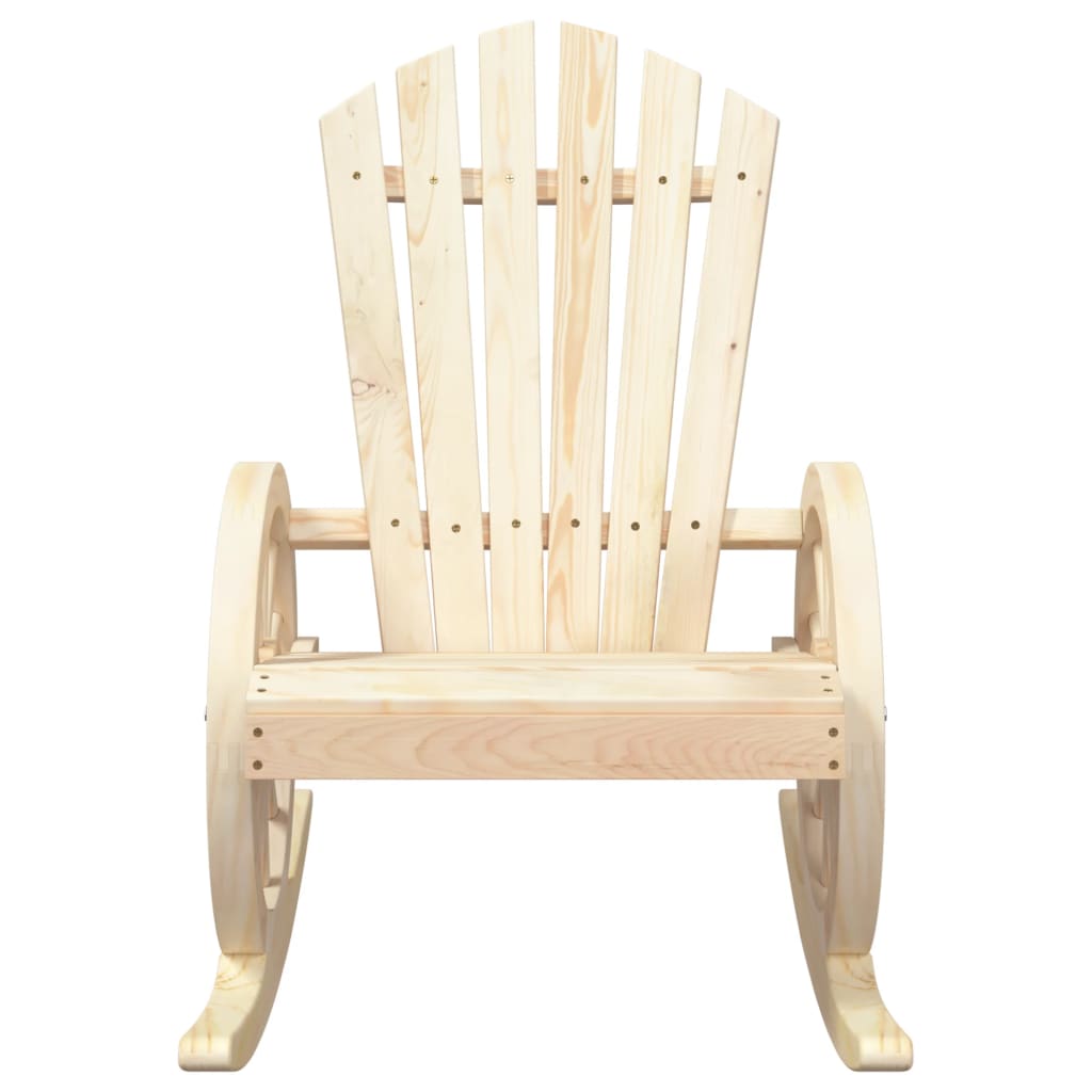 vidaXL Krzesła bujane Adirondack, 2 szt., lite drewno jodłowe