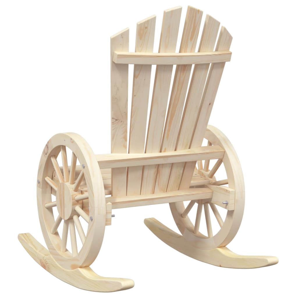 vidaXL Krzesła bujane Adirondack, 2 szt., lite drewno jodłowe