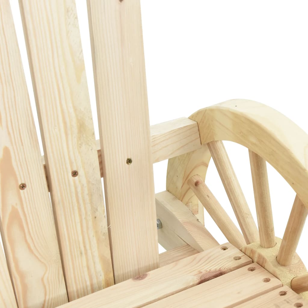 vidaXL Krzesła bujane Adirondack, 2 szt., lite drewno jodłowe