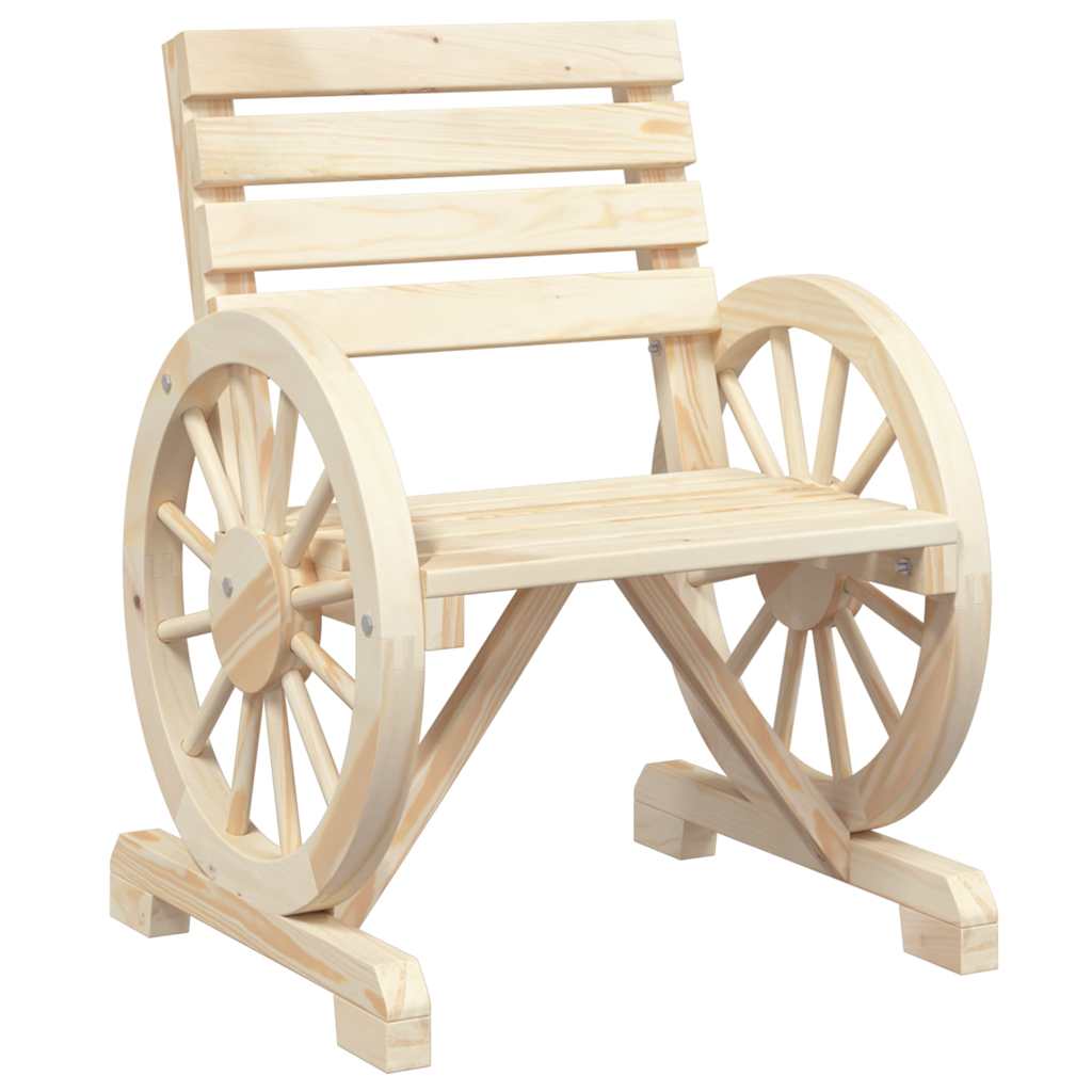 vidaXL Krzesła ogrodowe, 2 szt., 58x58x78,5 cm, lite drewno jodłowe