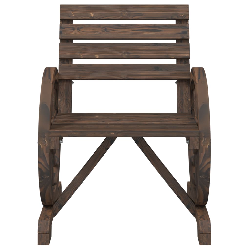 vidaXL Krzesła ogrodowe, 2 szt., 58x58x78,5 cm, lite drewno jodłowe