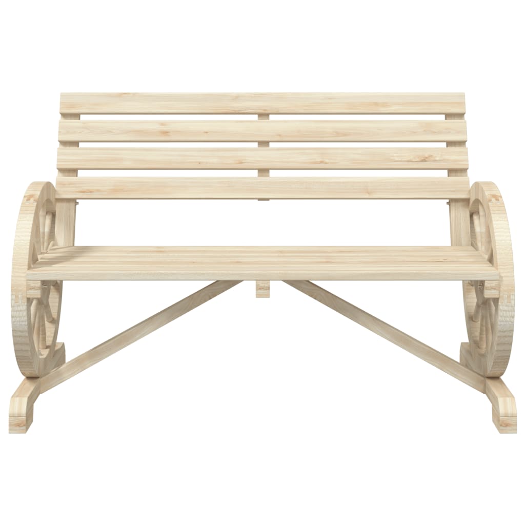 vidaXL 2-osobowa ławka ogrodowa Adirondack, lite drewno jodłowe