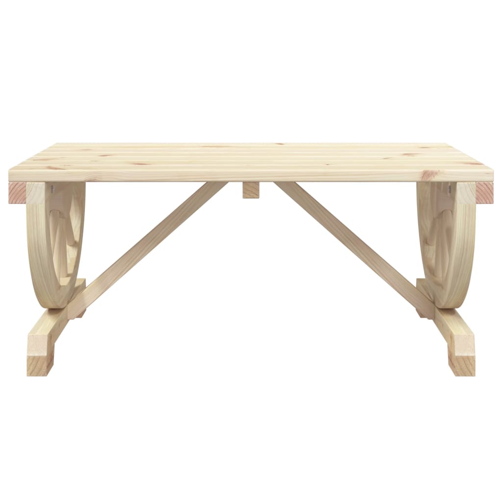 vidaXL Ogrodowy stolik kawowy, 90x50x40 cm, lite drewno jodłowe