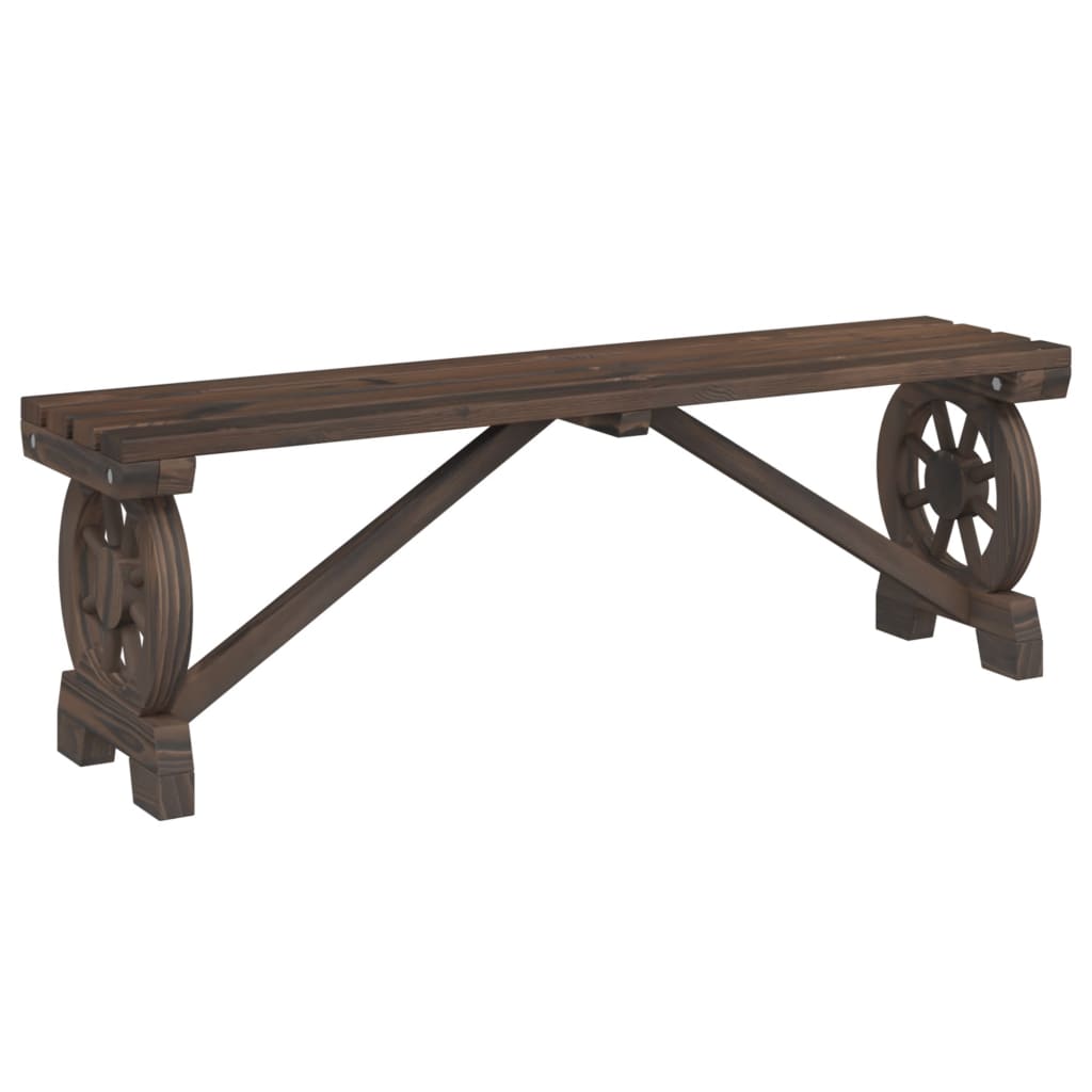 vidaXL Ławka ogrodowa, 115 cm, lite drewno jodłowe