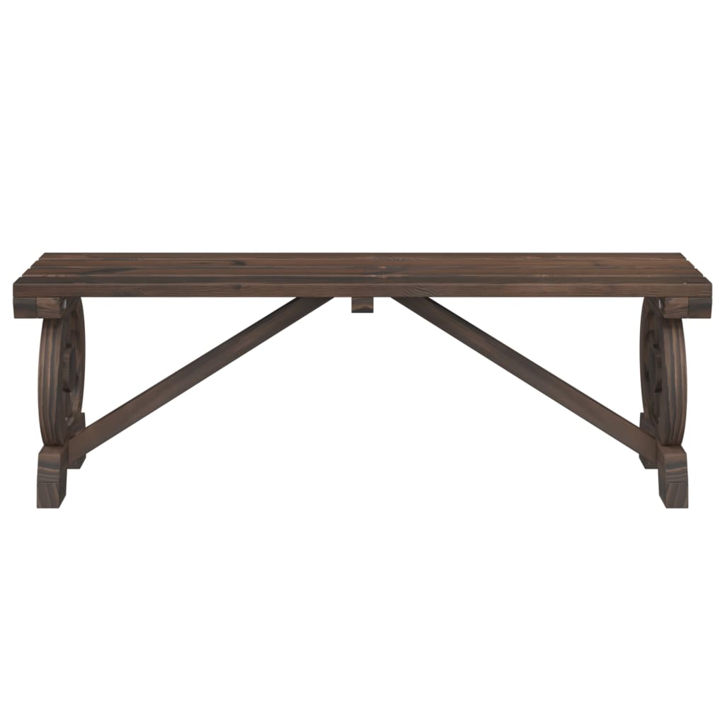 vidaXL Ławka ogrodowa, 115 cm, lite drewno jodłowe