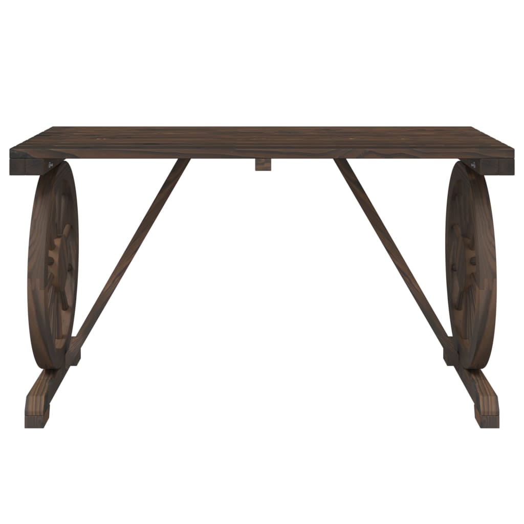 vidaXL Stół ogrodowy, 115x55x65 cm, lite drewno jodłowe