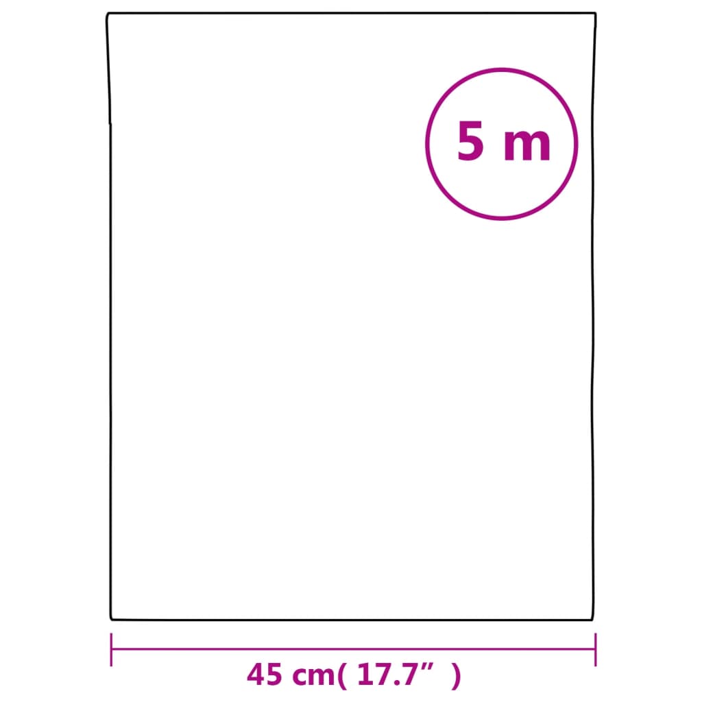 vidaXL Folia okienna, matowa, szara, 45x500 cm, PVC