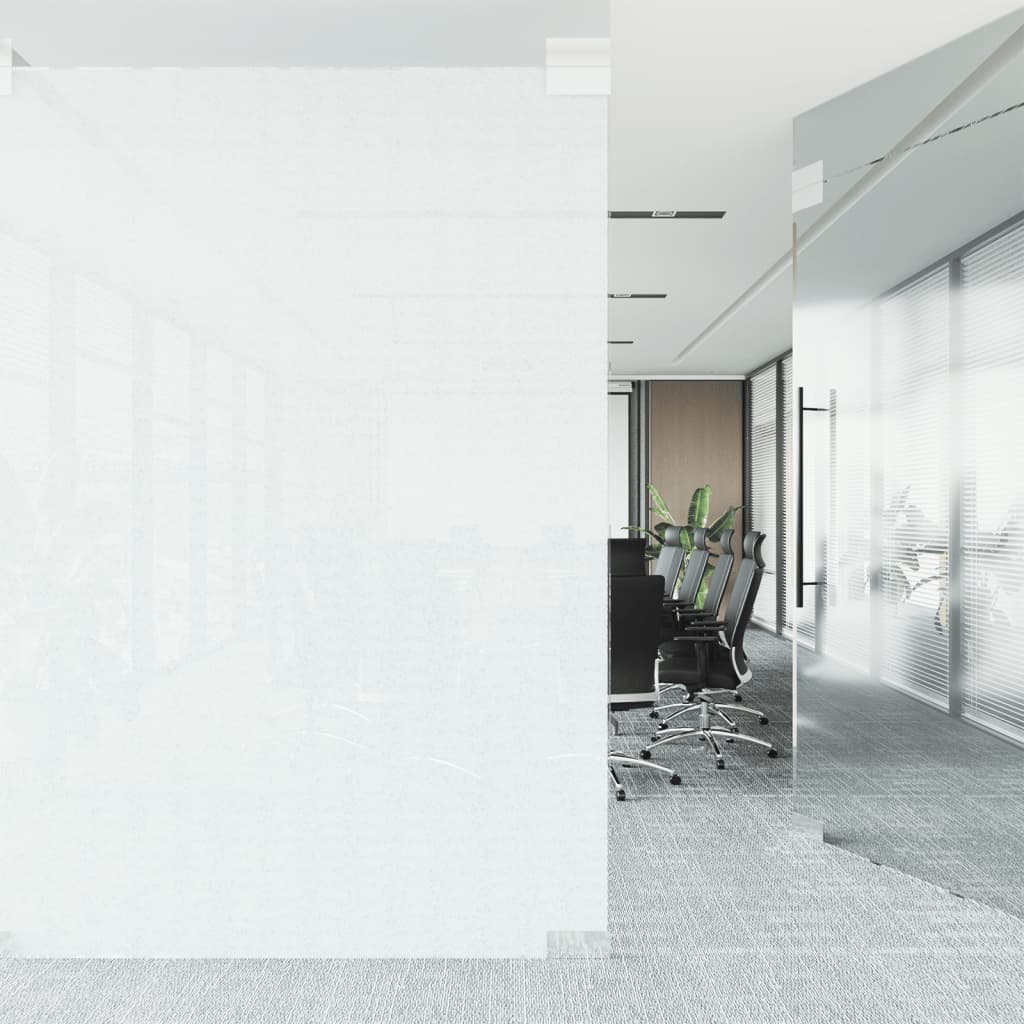 vidaXL Folia okienna, matowa, biała, 45x1000 cm, PVC
