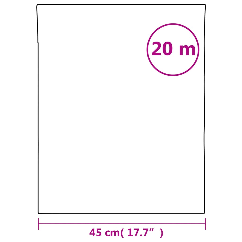 vidaXL Folia okienna, matowa, biała, 45x2000 cm, PVC