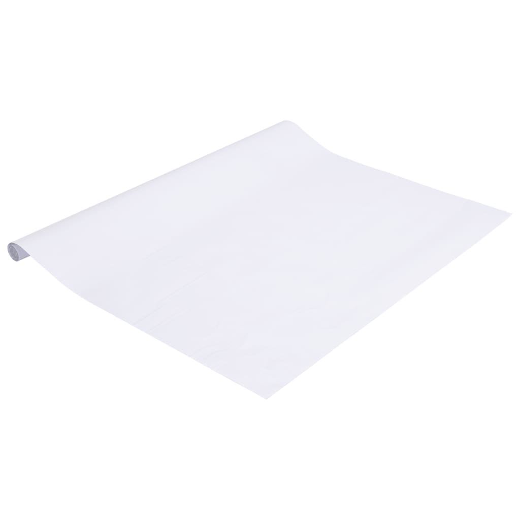 vidaXL Folia okienna matowa biała 90x500 cm PVC