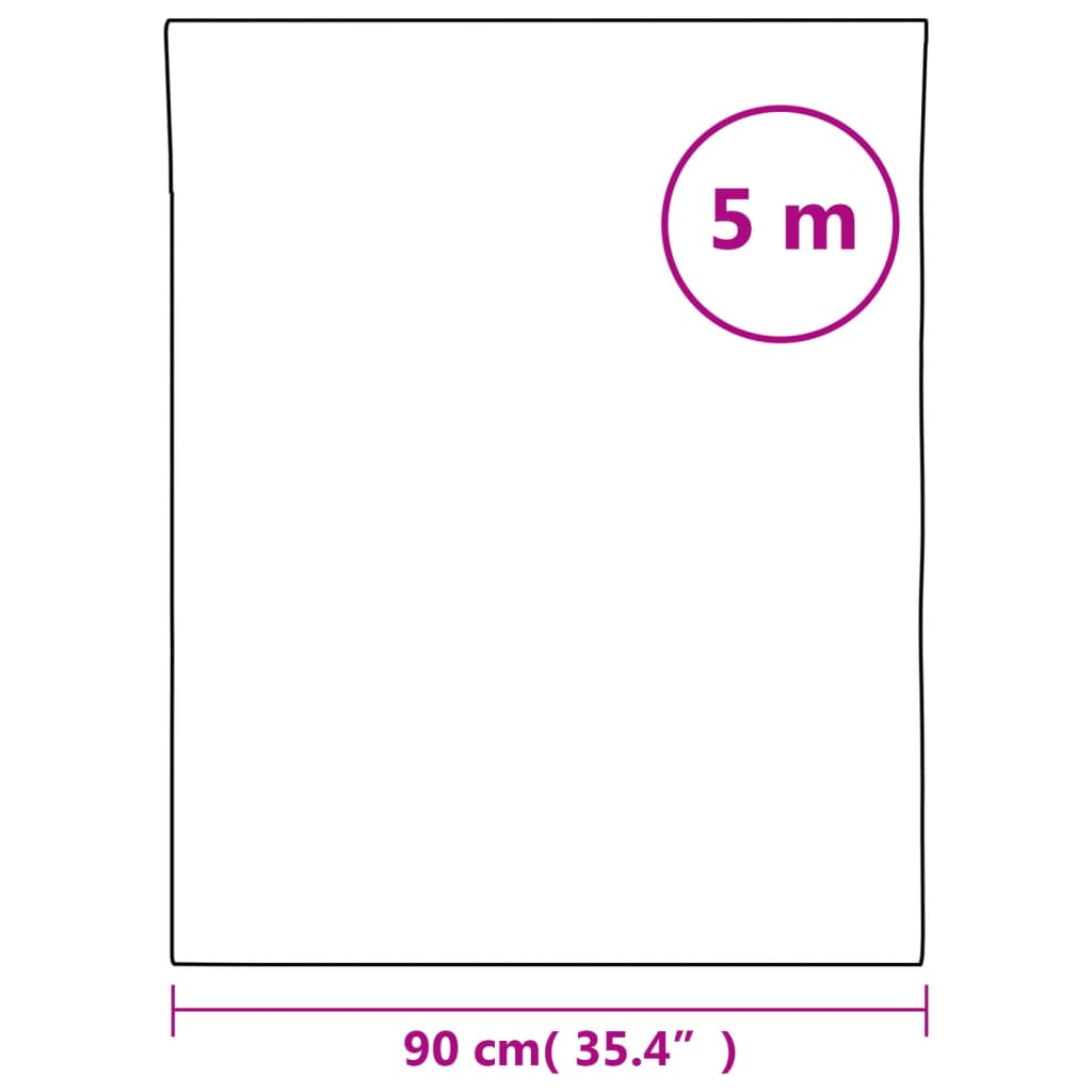 vidaXL Folia okienna matowa biała 90x500 cm PVC