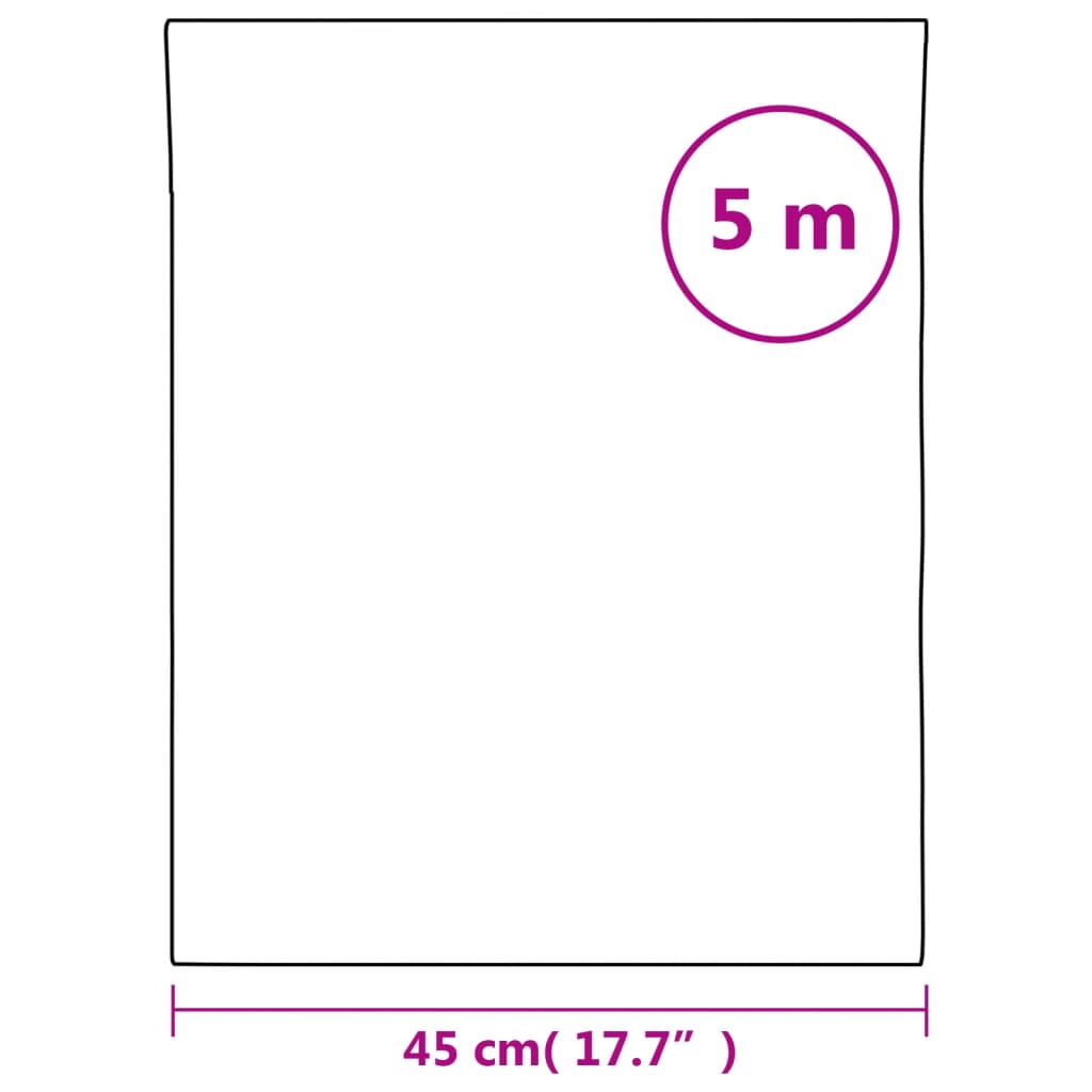 vidaXL Folia okienna, matowa, w paski, 45x500 cm, PVC