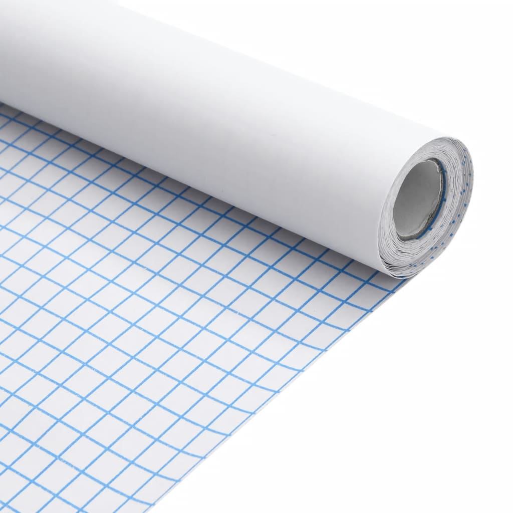 vidaXL Naklejka na meble samoprzylepna matowa biała 90x500 cm PVC