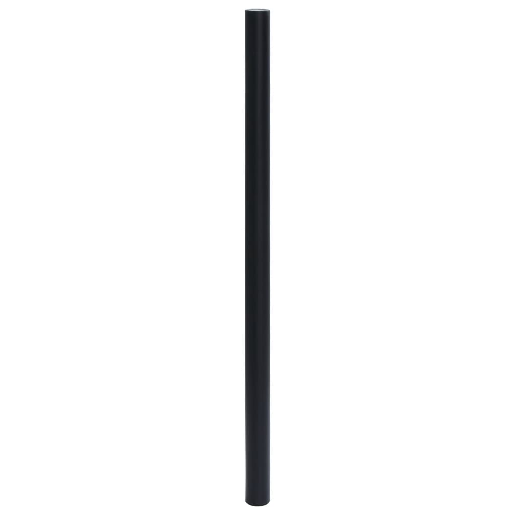 vidaXL Naklejka na meble samoprzylepna matowa czarna 90x500 cm PVC