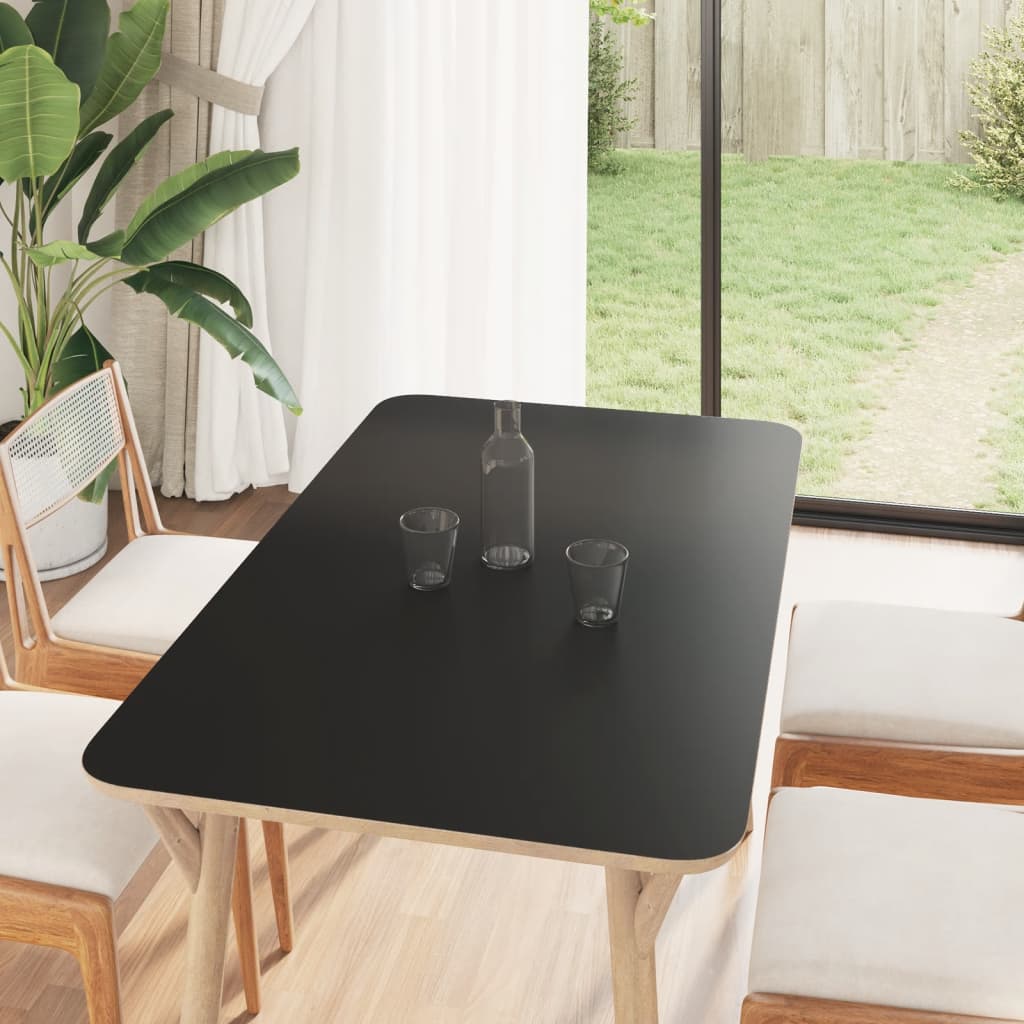 vidaXL Naklejka na meble samoprzylepna matowa czarna 90x500 cm PVC