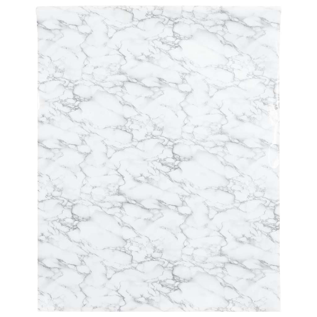 vidaXL Samoprzylepna okleina meblowa, marmurowa biel, 90x500 cm, PVC