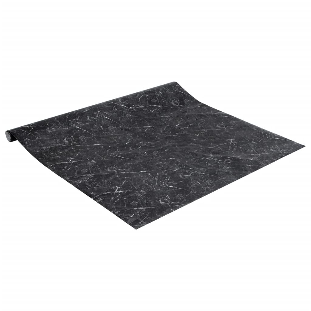 vidaXL Samoprzylepna okleina meblowa, marmurowa czerń, 90x500 cm, PVC