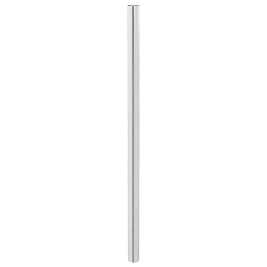 vidaXL Samoprzylepna okleina meblowa, srebrna, 90x500 cm, PET