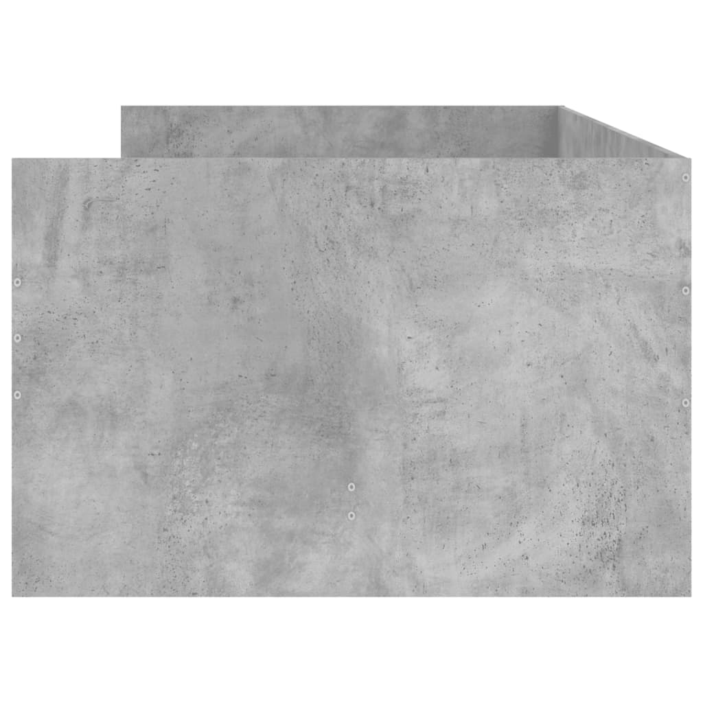 vidaXL Rama łóżka z szufladami, szarość betonu, 100x200 cm