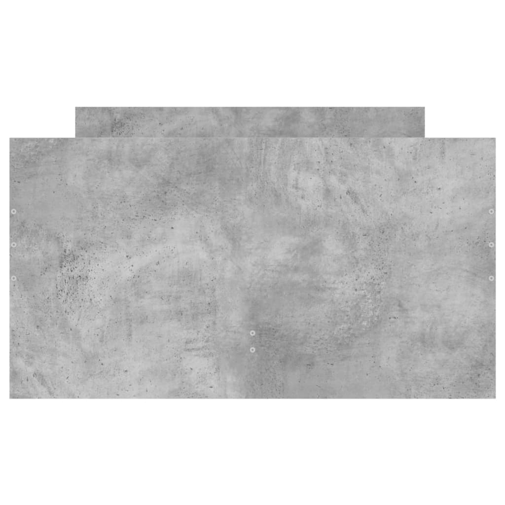vidaXL Rama łóżka z szufladami, szarość betonu, 90x200 cm