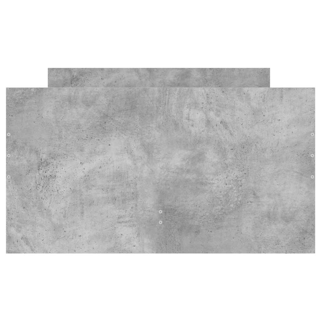 vidaXL Rama łóżka z szufladami, szarość betonu, 90x190 cm