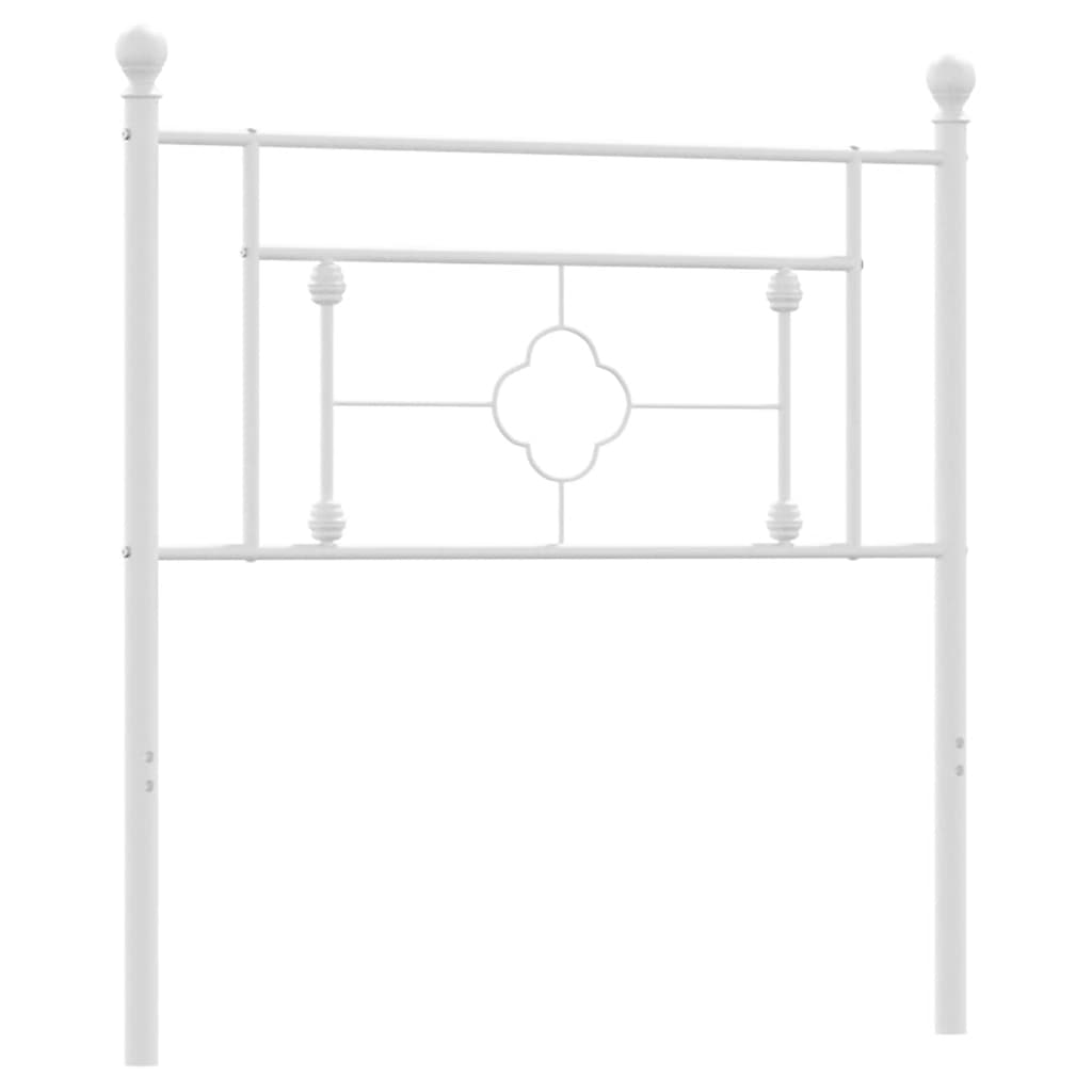 vidaXL Metalowe wymienne wezgłowie, białe, 100 cm