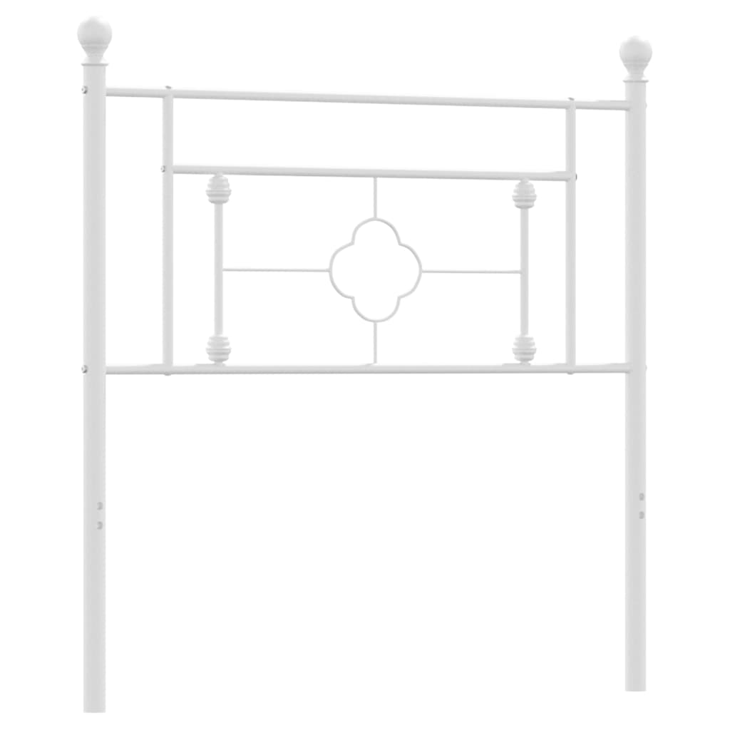 vidaXL Metalowe wymienne wezgłowie, białe, 100 cm