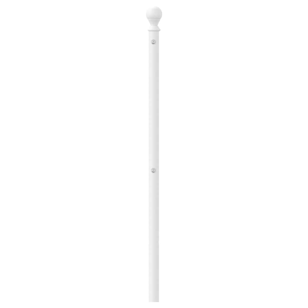 vidaXL Metalowe wymienne wezgłowie, białe, 160 cm