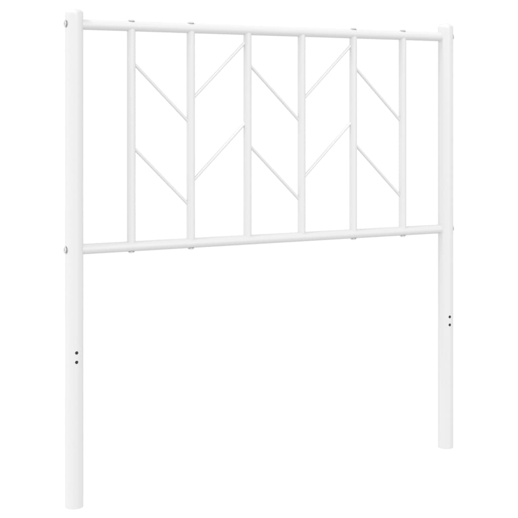 vidaXL Metalowe wymienne wezgłowie, białe, 80 cm