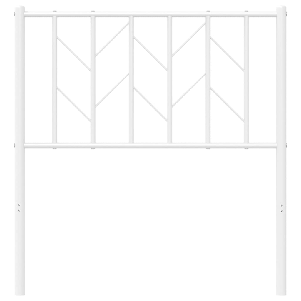 vidaXL Metalowe wymienne wezgłowie, białe, 80 cm