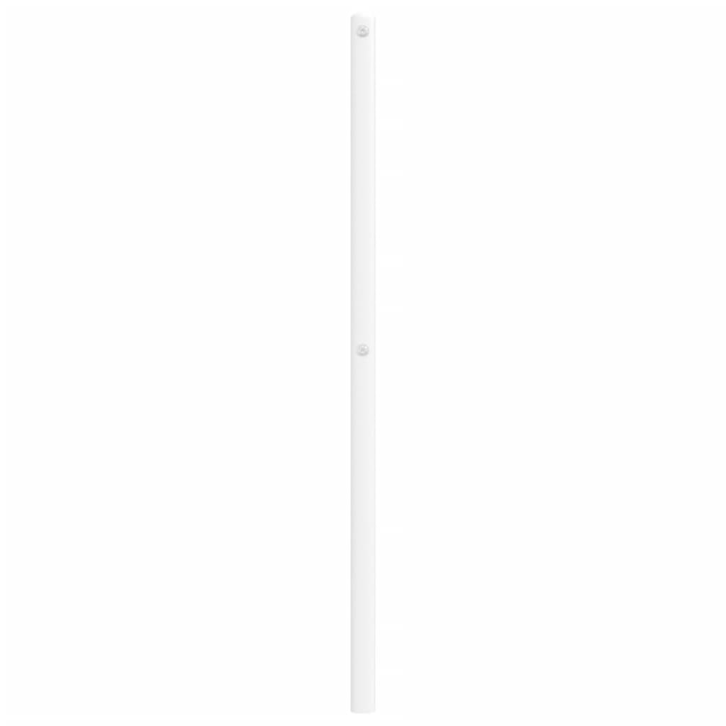 vidaXL Metalowe wymienne wezgłowie, białe, 80 cm
