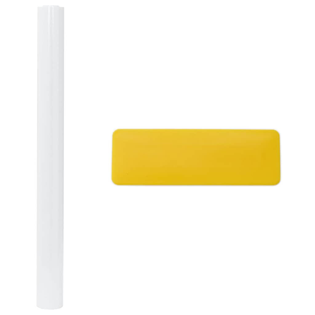 vidaXL Folie okienne, 5 szt., matowe białe, PVC