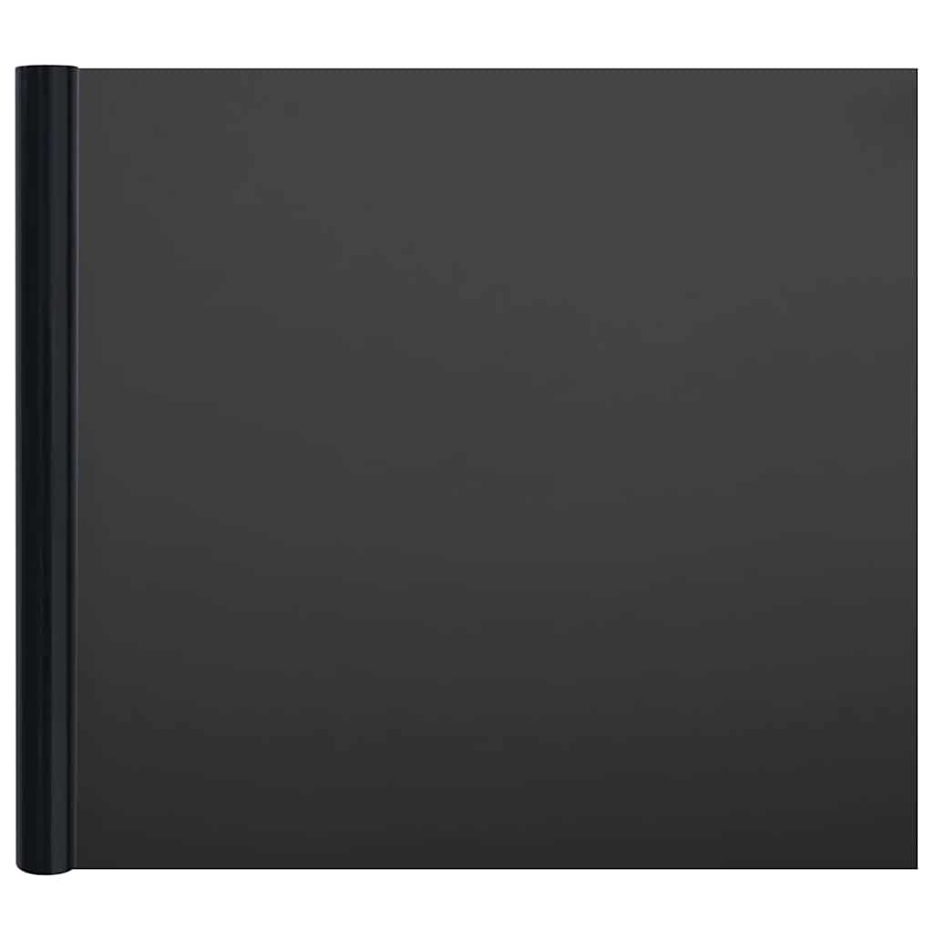 vidaXL Folie okienne, 5 szt., matowe, czarne, PVC
