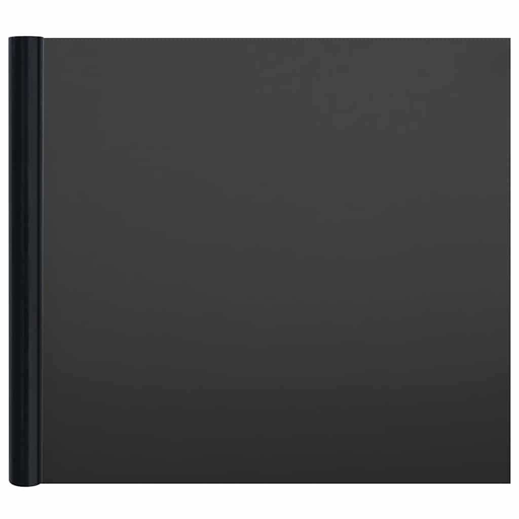 vidaXL Folie okienne, 3 szt., matowe, czarne, PVC