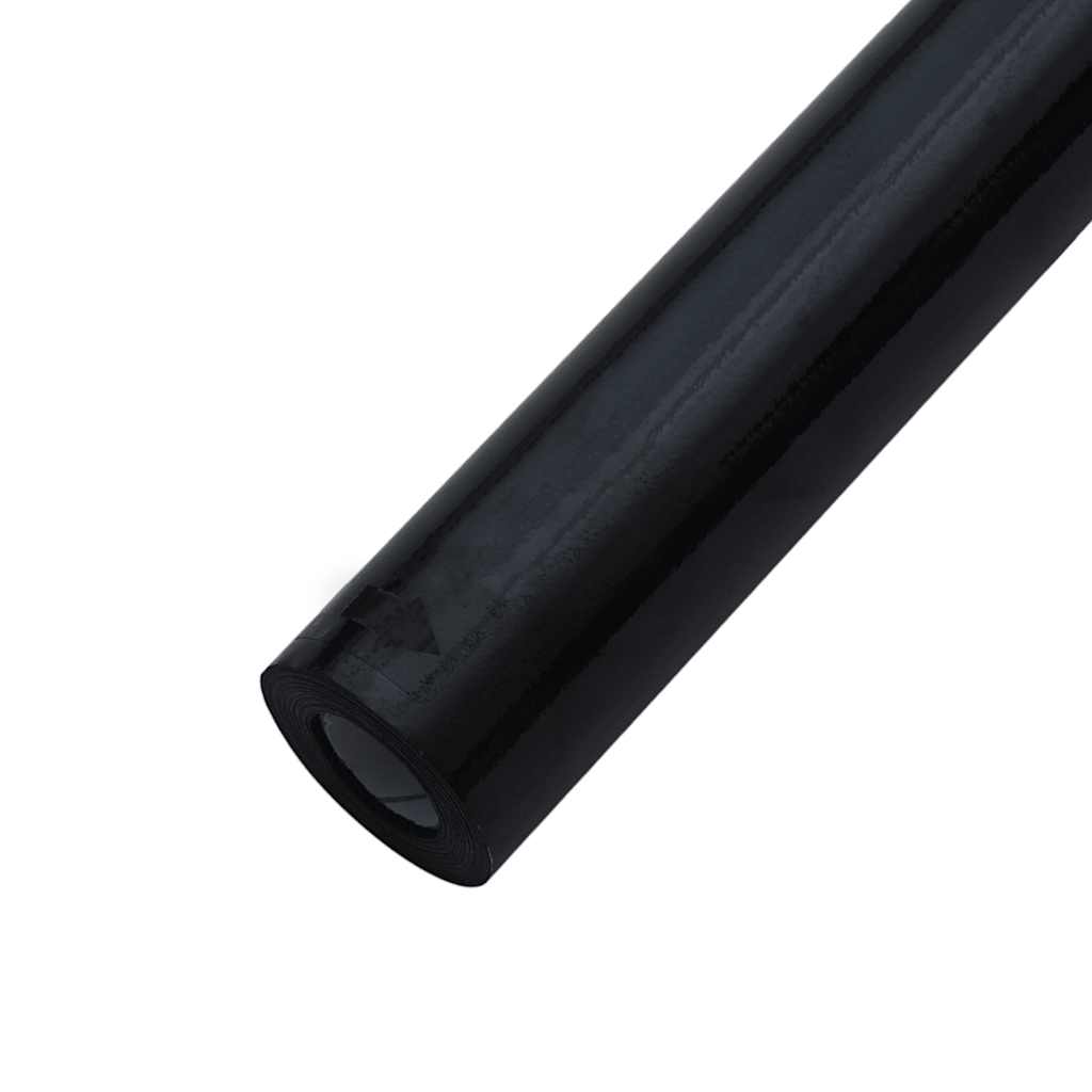vidaXL Folie okienne, 3 szt., matowe, czarne, PVC
