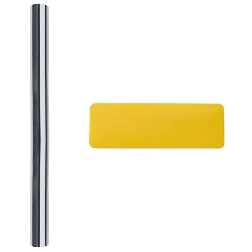 vidaXL Folie okienne, odblaskowe, 5 szt., srebrne, PVC
