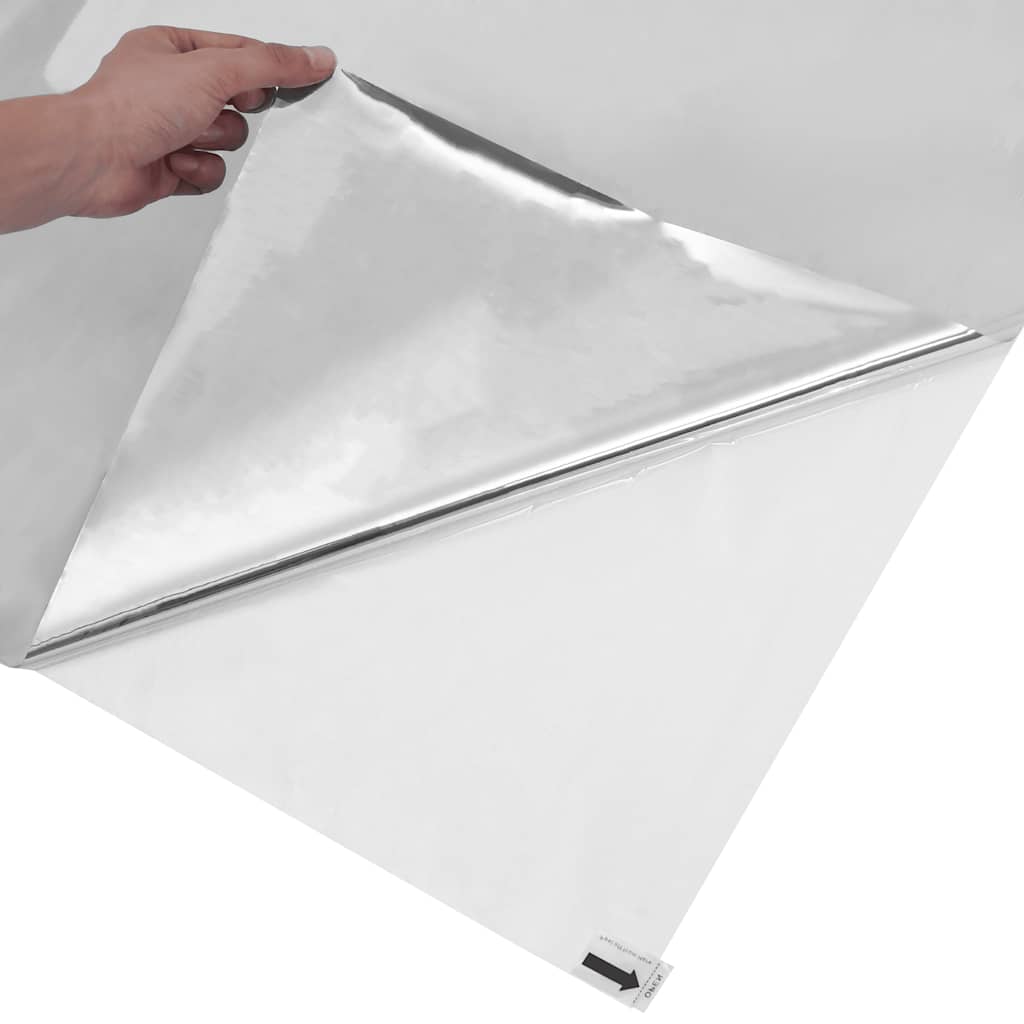 vidaXL Folie okienne, odblaskowe, 5 szt., srebrne, PVC