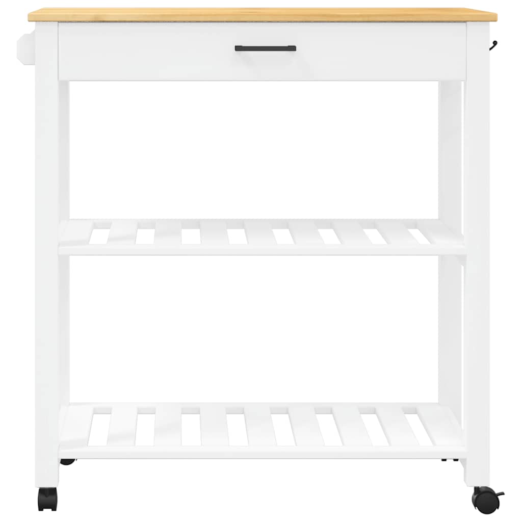vidaXL Wózek kuchenny MONZA, 84x40x88,5 cm, lite drewno sosnowe