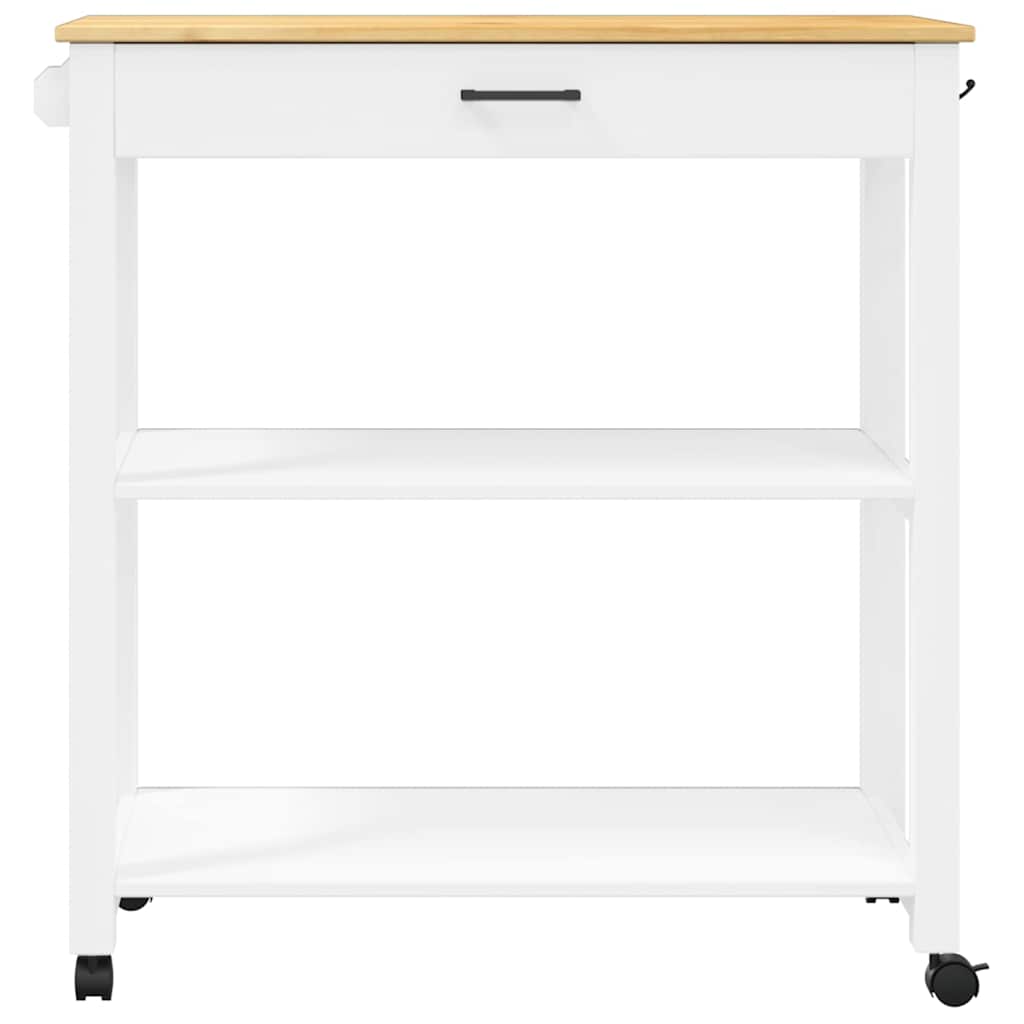 vidaXL Wózek kuchenny MONZA, 84x40x88,5 cm, lite drewno sosnowe