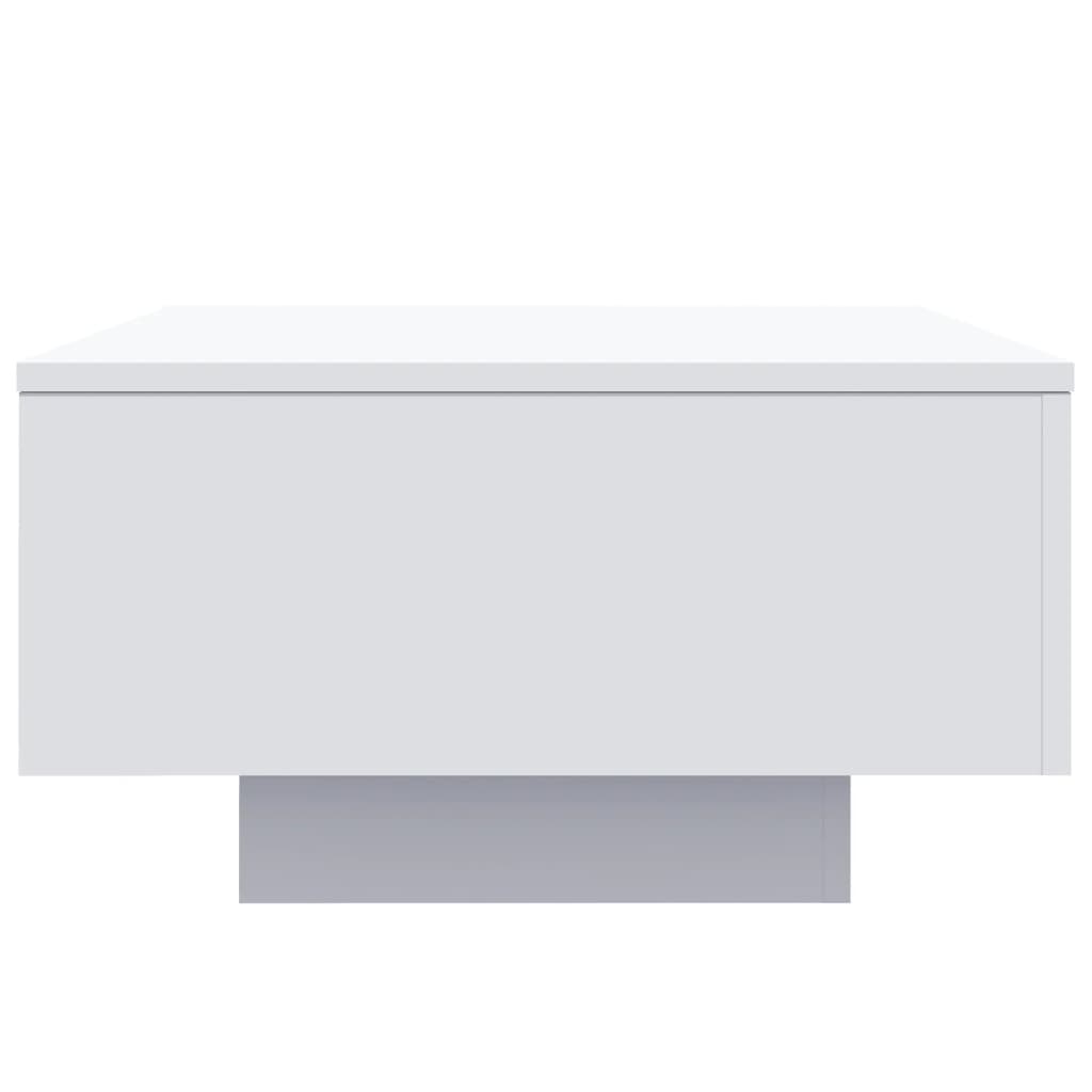 vidaXL Stolik kawowy z podświetleniem LED, biały, 55x55x31 cm