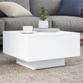 vidaXL Stolik kawowy z podświetleniem LED, biały, 55x55x31 cm