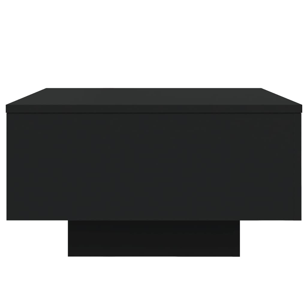 vidaXL Stolik kawowy z podświetleniem LED, czarny, 55x55x31 cm
