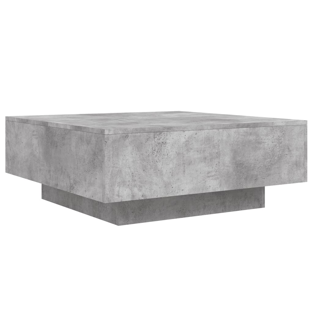vidaXL Stolik kawowy, szarość betonu, 80x80x31 cm, płyta wiórowa